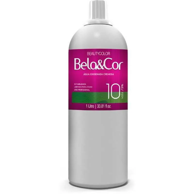 ÁGUA OXIGENADA BELA E COR 10 VOL 1L