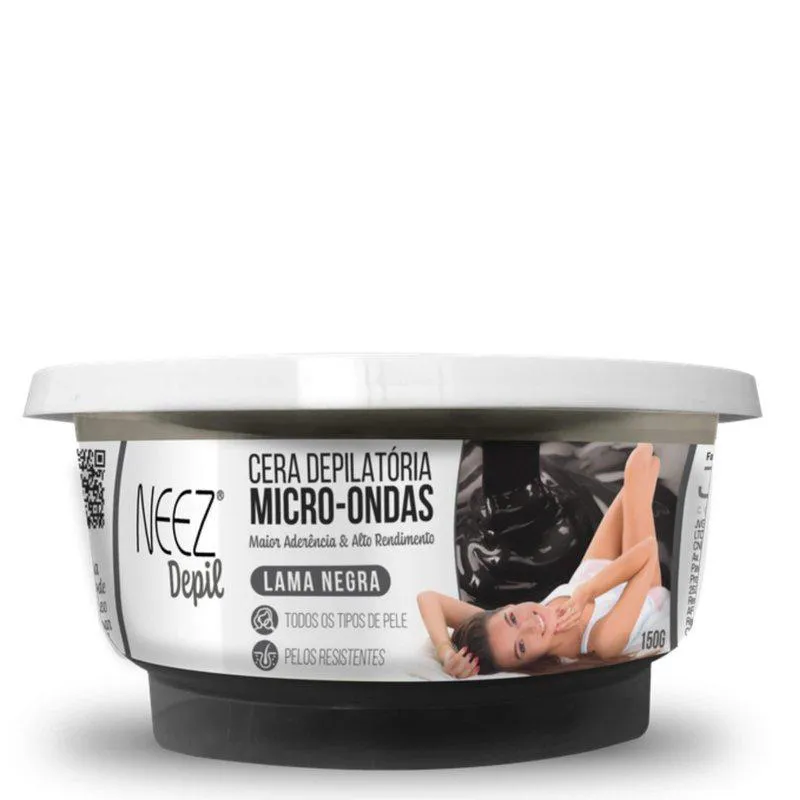 CERA DEPILATóRIA NEEZ MICRO ONDAS NEGRA 150G