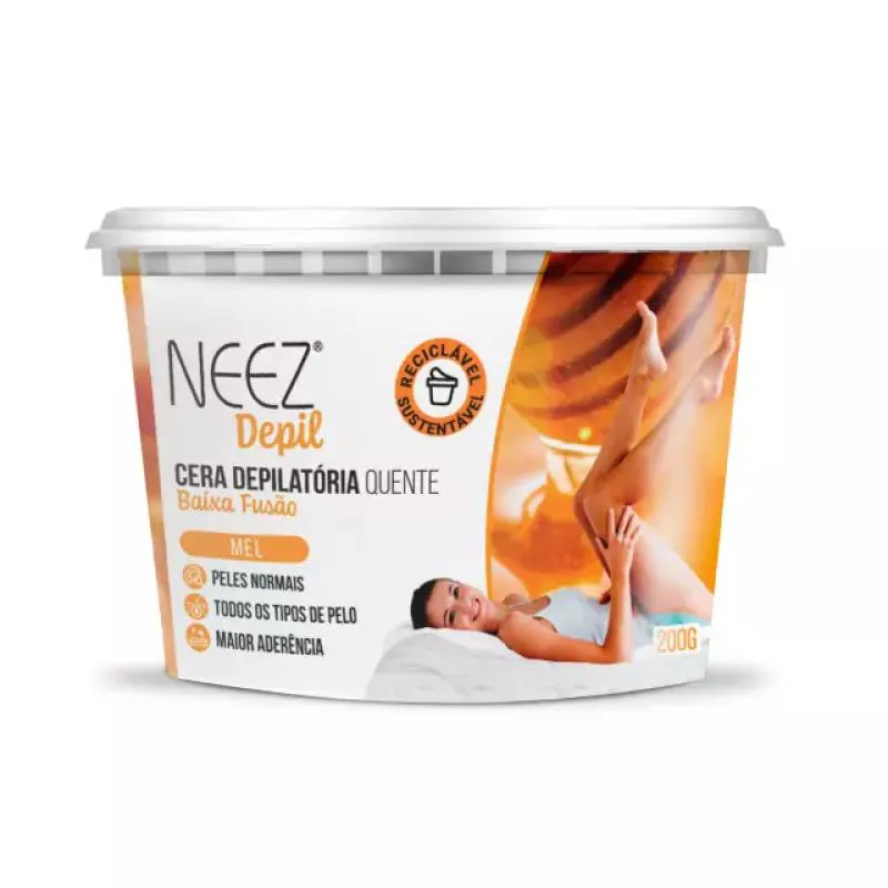 CERA DEPILATóRIA NEEZ QUENTE MEL 200G