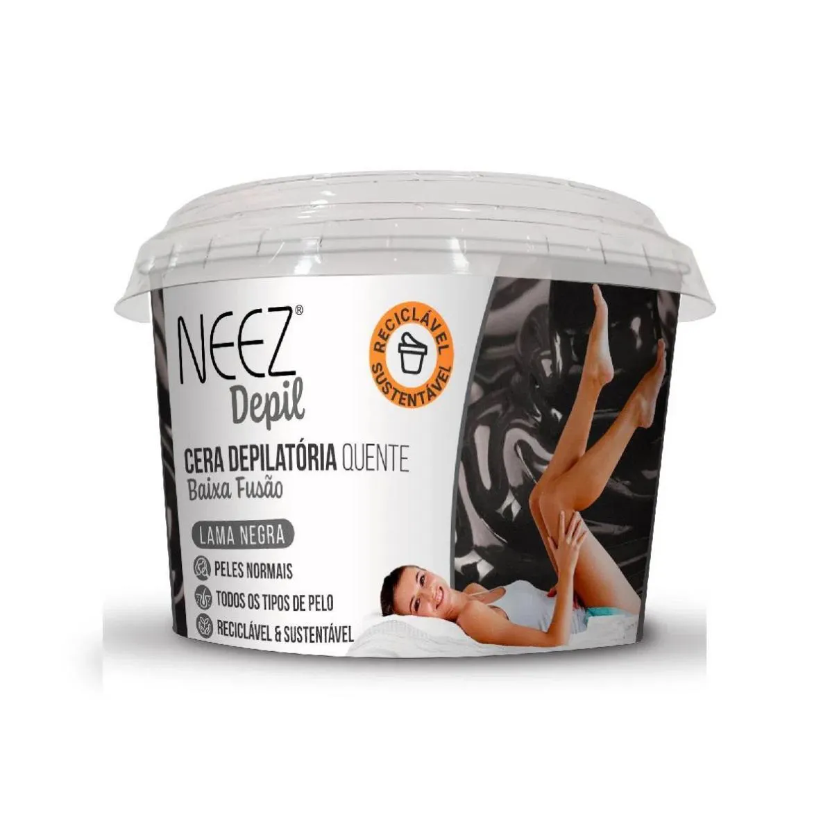 CERA DEPILATóRIA NEEZ QUENTE NEGRA 200G