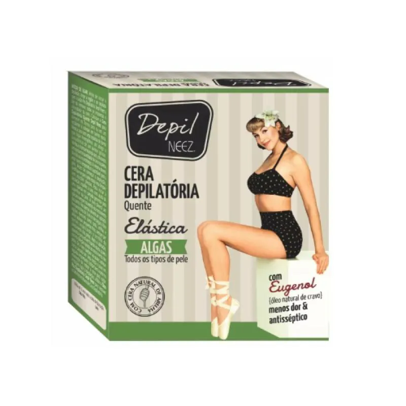 CERA DEPILATóRIA QUENTE CORPORAL DEPIL NEEZ ALGAS 200G