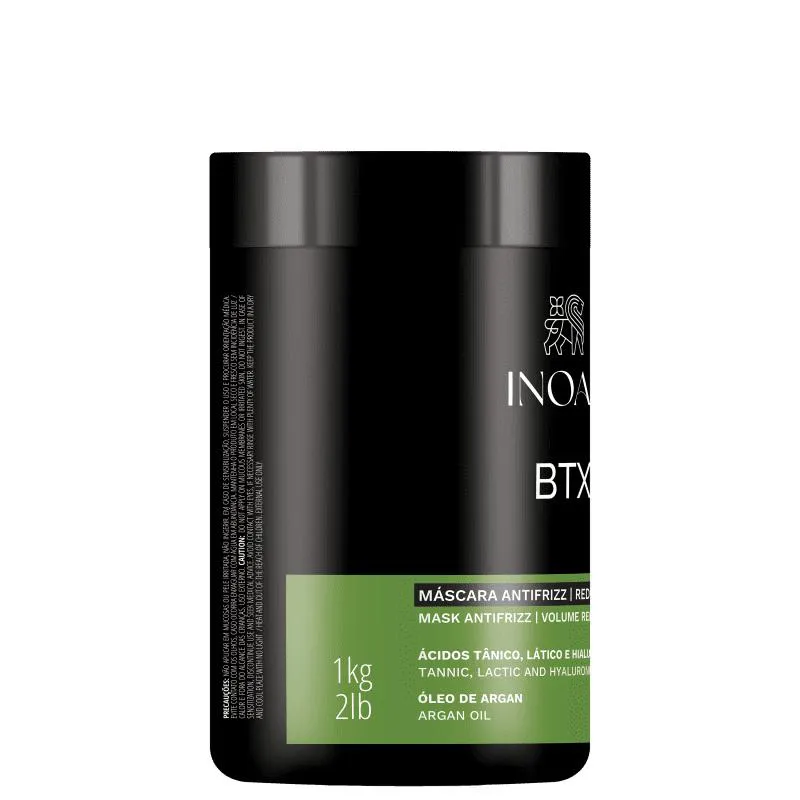 BTX MáSCARA ANTIFRIZZ REDUTOR DE VOLUME INOAR 1KG