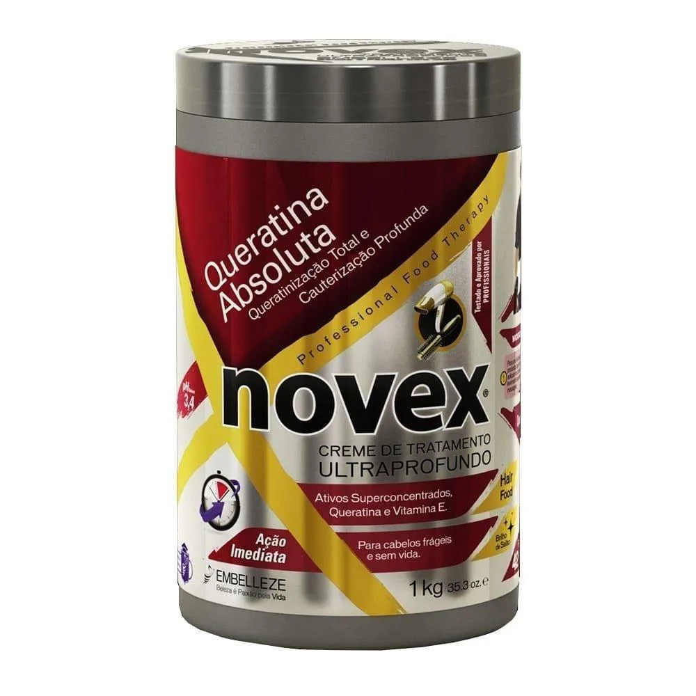 CREME PARA TRATAMENTO NOVEX 1KG QUERATINA ABSOLUTA