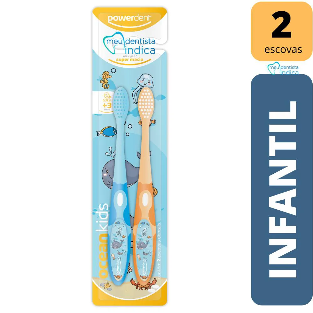 ESCOVA POWERDENT INF OCEAN KIDS DUPLO