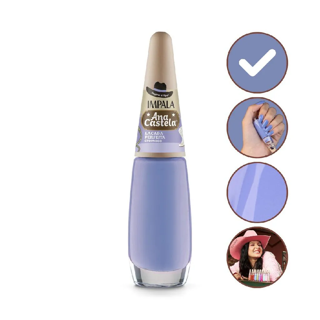 ESMALTE CREMOSO LACADA PERFEITA ANA CASTELA IMPALA MANICURE