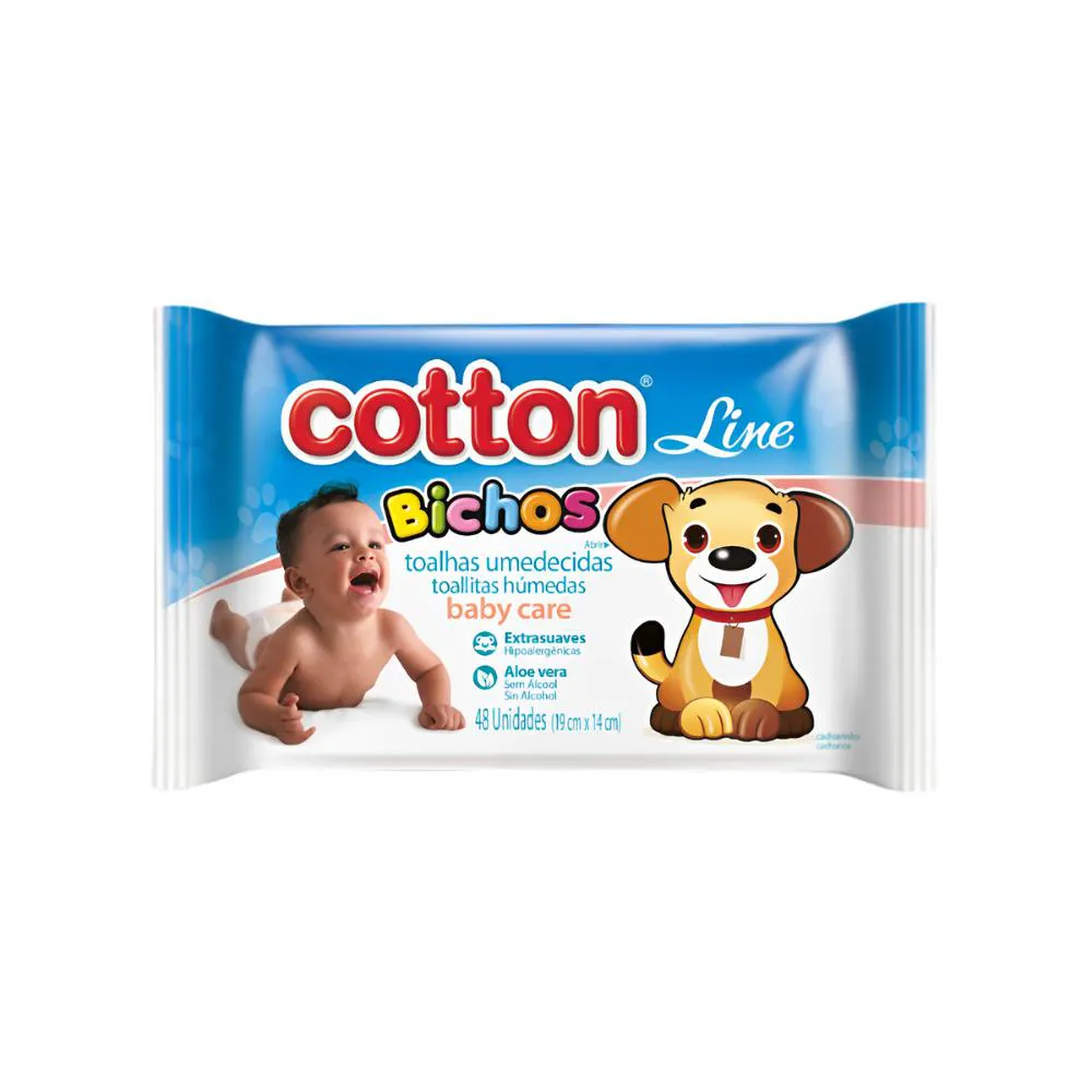 TOALHAS UMEDECIDAS BABY CARE BICHOS C/24 UNIDADES