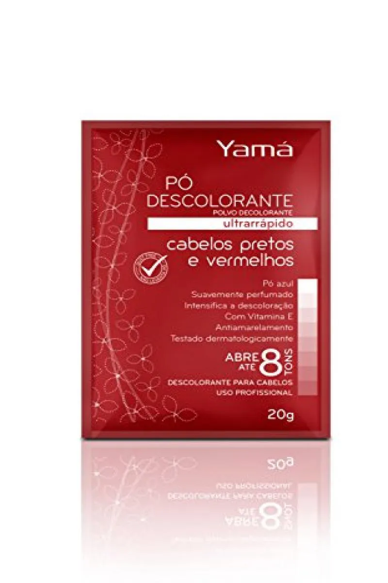 YAMá Pó DESCOLORANTE PRETO/VERMELHO 20G