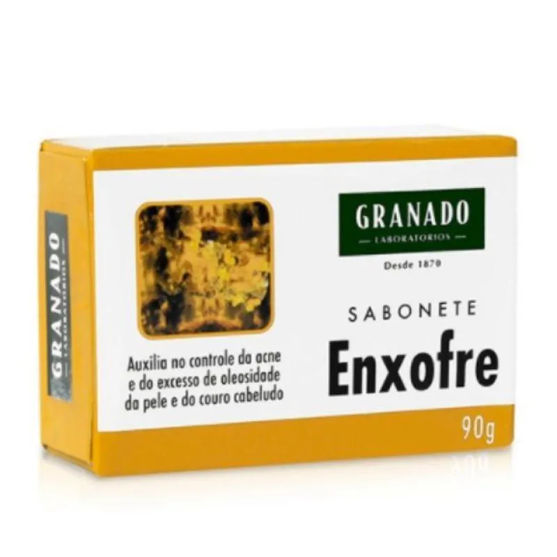 SABONETE GRANADO ENXOFRE COCO SULFUROSO OU LANOLINA 90G