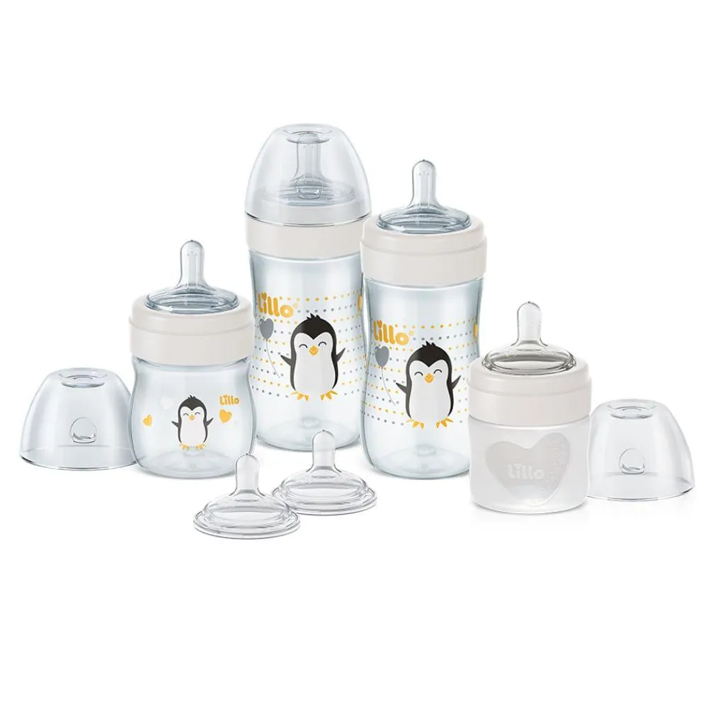 KIT COM 4 MAMADEIRAS + 2 BICOS SUPER EVOLUTION NEUTRAL LILLO