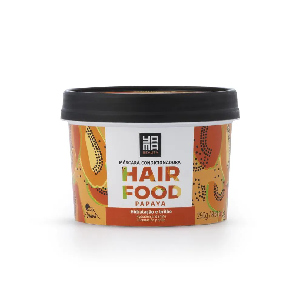 YAMá HAIR FOOD MáSCARA CONDICIONADORA PAPAYA 250G - YAMá BEAUTY