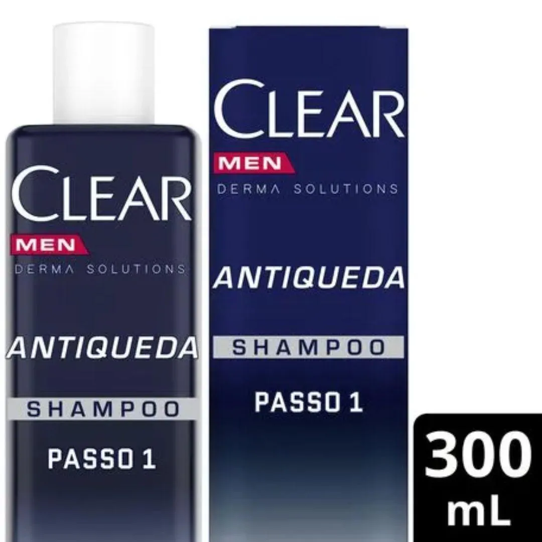SHAMPOO CLEAR MEN ANTIQUEDA PASSO 1 300ML - UNILEVER