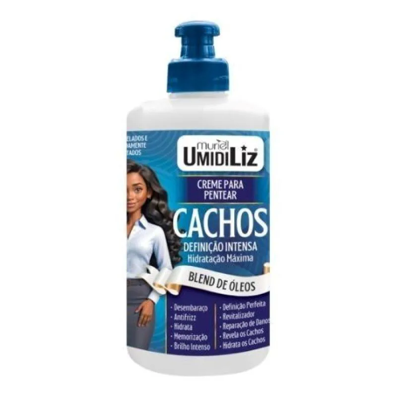 CREME PARA PENTEAR CACHOS MURIEL UMIDILIZ BLEND OLEOS 300ML