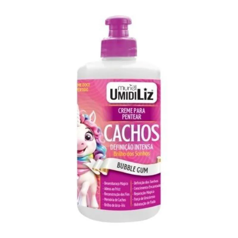 CREME PARA PENTEAR CACHOS MURIEL UMIDILIZ BUBBLE GUM 300ML