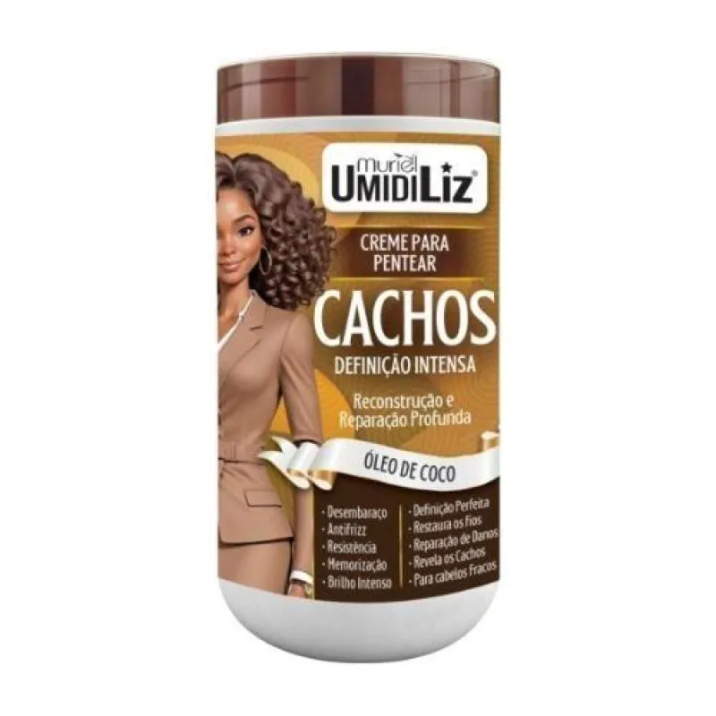 CREME PARA PENTEAR CACHOS MURIEL UMIDILIZ OLEO COCO 925G