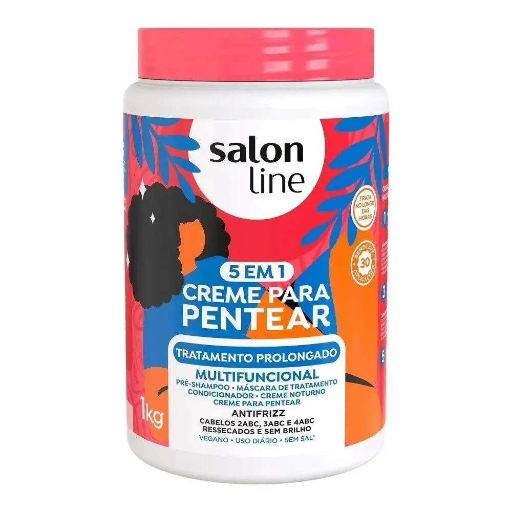 CREME PARA PENTEAR SALON LINE 5 EM 1 TRATAMENTO PROLONGADO 1KG