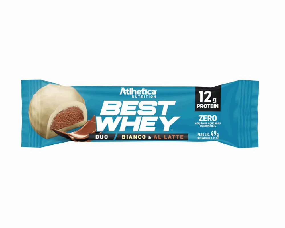 BEST WHEY BAR UNIDADE - SABOR: BIANCO E AL LATTE (49G)