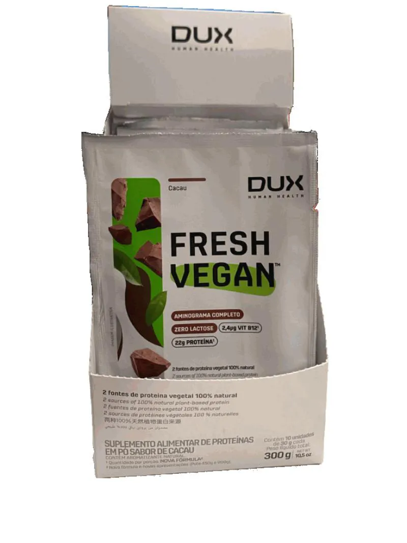 FRESH VEGAN (DISPLAY 10 UNID. 30G) - SABOR: CACAU