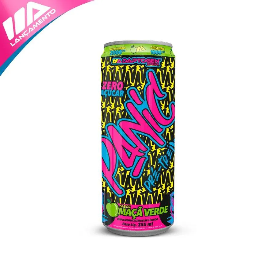 PANIC ENERGY (355 ML) - SABOR: MAçã VERDE
