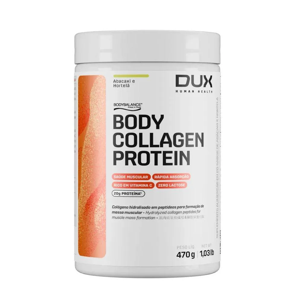 BODY COLLAGEN PROTEIN (470G) - SABOR: ABACAXI COM HORTELã