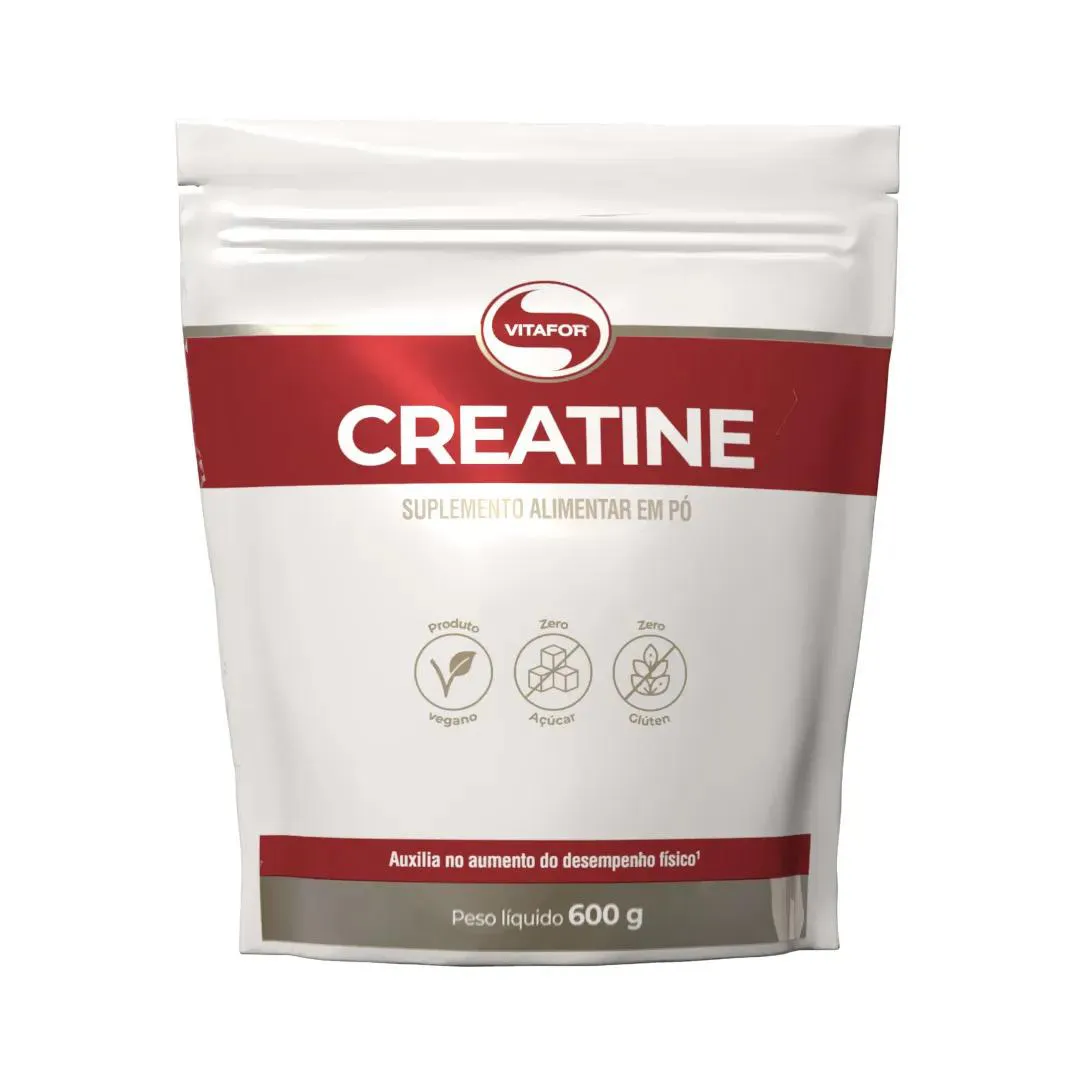 CREATINE CREATINA MONOHIDRATADA POUCH REFIL 600G VITAFOR