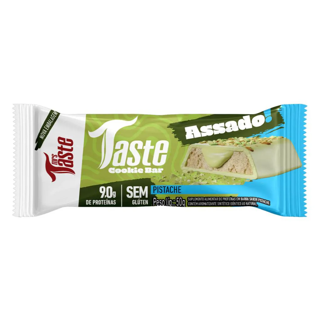 BARRA DE PROTEINA COOKIE BAR SABOR PISTACHE 45G MRS TASTE