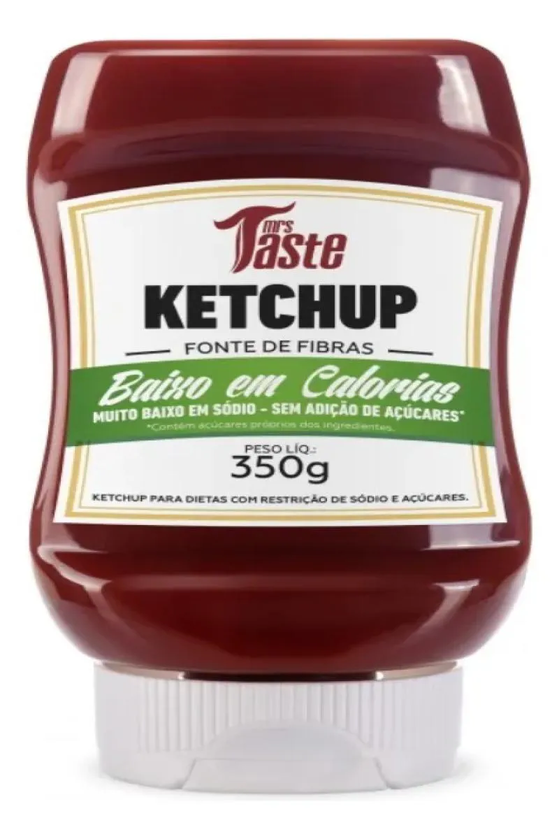 KETCHUP ZERO 100% NATURAL 350G MRS TASTE