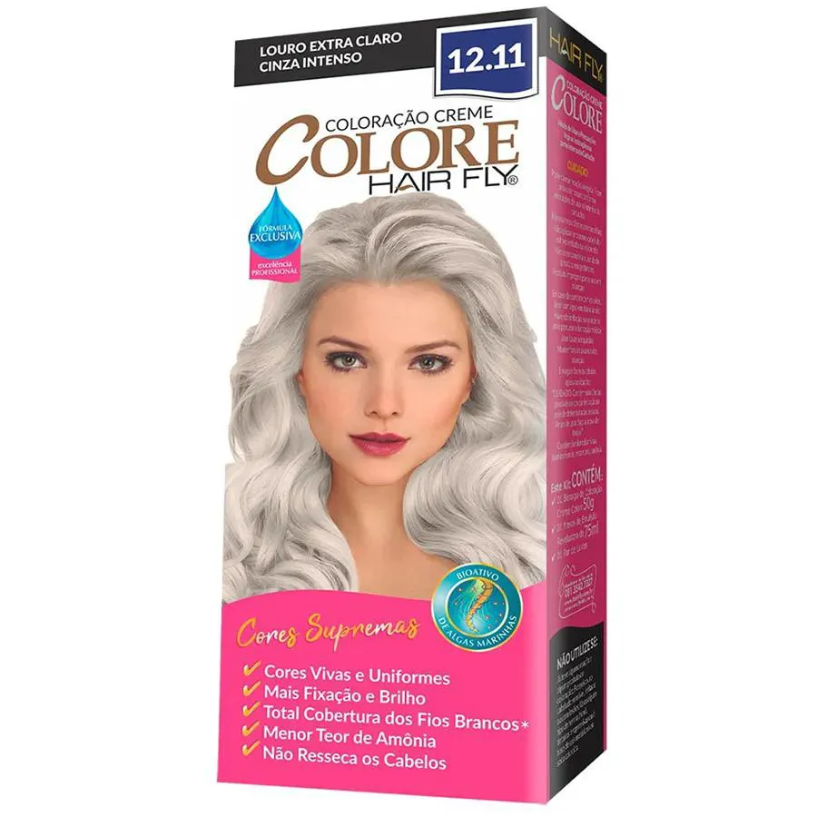 COLORAçãO CREME COLORE 12.11 LOURO EXT. CLARO