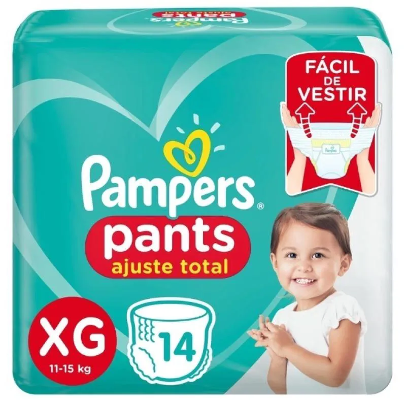 FRALDA CONFORTSEC PANTS PACOTAO ”XG” PAMPERS SIMPLES PC14UN