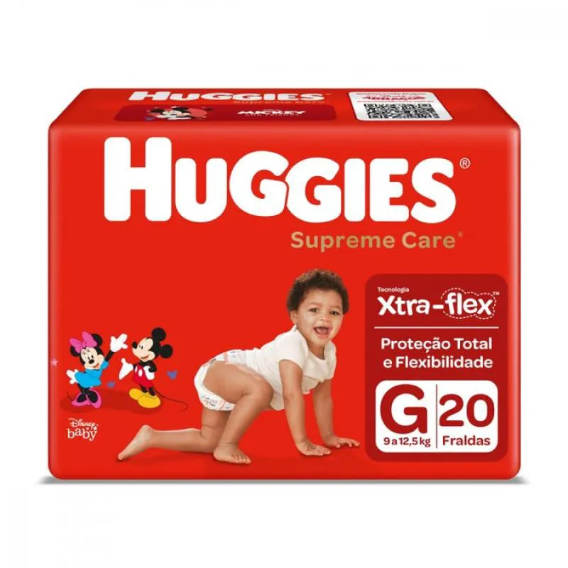 FRALDA HUGGIES SUPREME CARE G 20UN