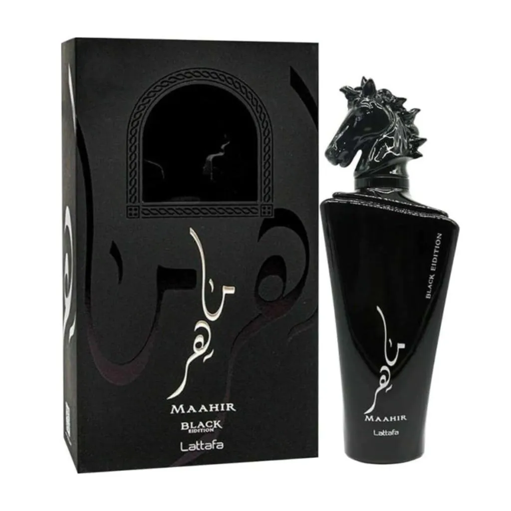 MAAHIR BLACK EDITION 100ML LATTAFA MASCULINO