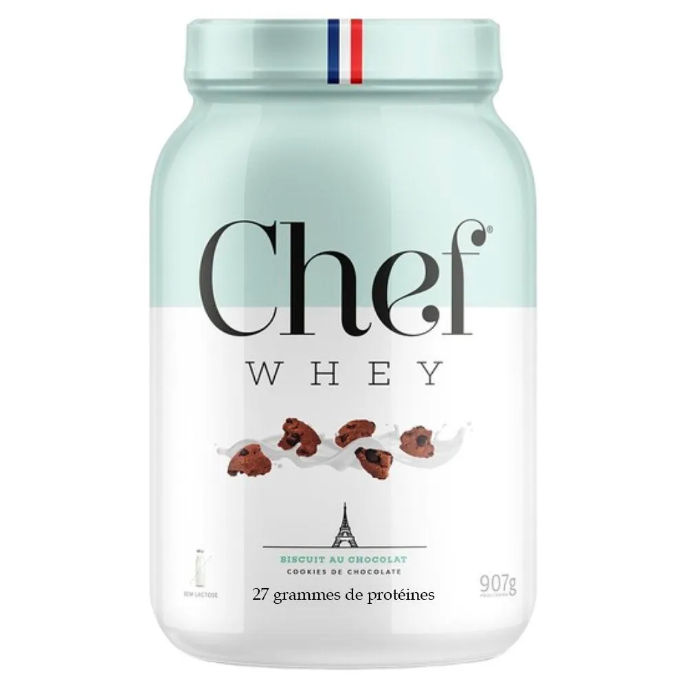 WHEY ZERO LACTOSE 27G PROTEINA COOKIES 907G - CHEF WHEY