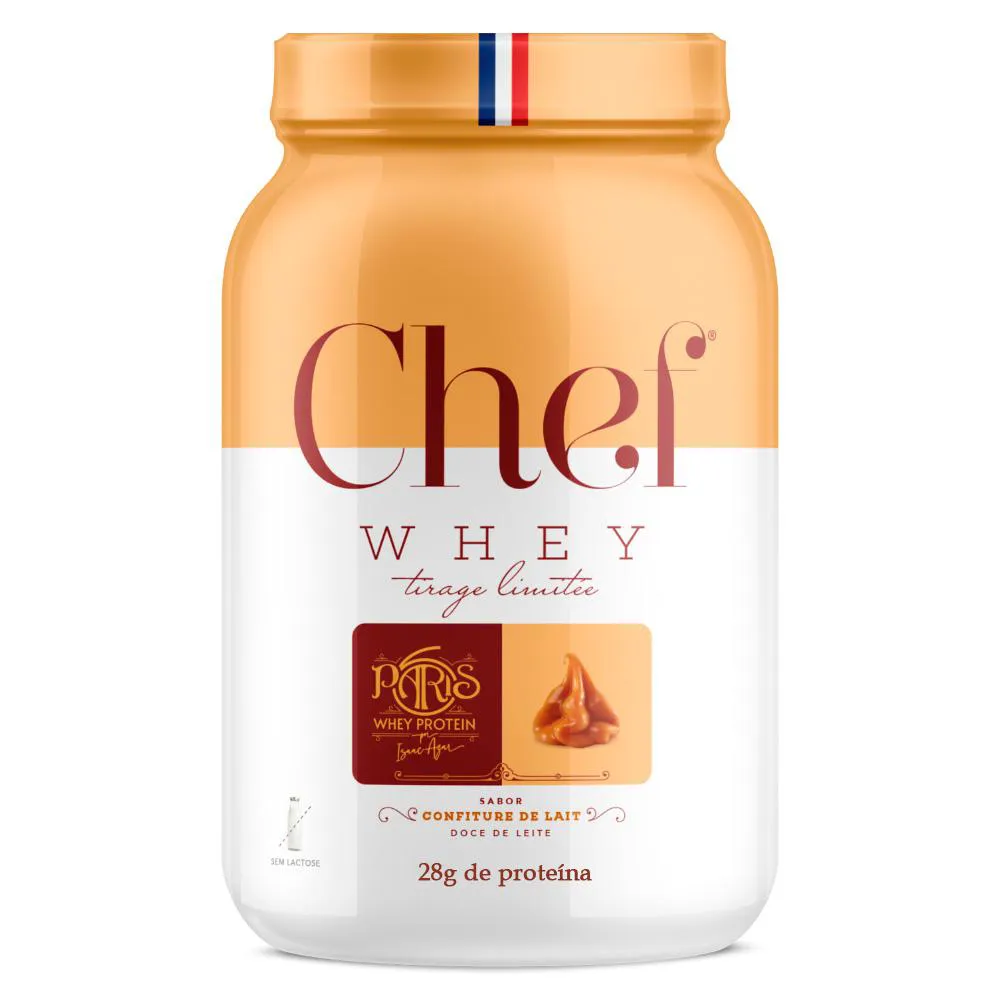 WHEY ZERO LACTOSE 28G PROTEINA DOCE DE LEITE 800G CHEF WHEY
