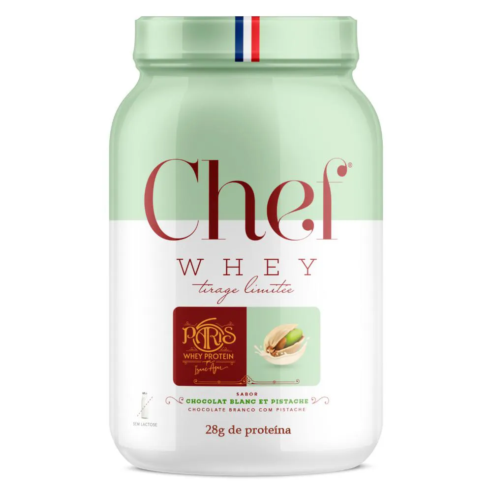 WHEY ZERO LACTOSE 28G PROTEINA PISTACHE 800G - CHEF WHEY