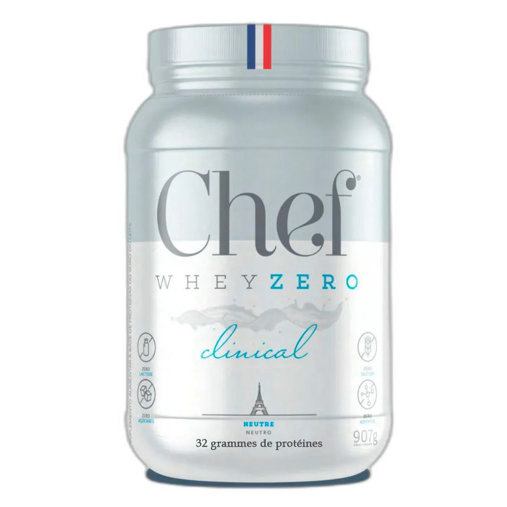 WHEY ZERO LACTOSE 32G PROTEINA NEUTRO 907G - CHEF WHEY