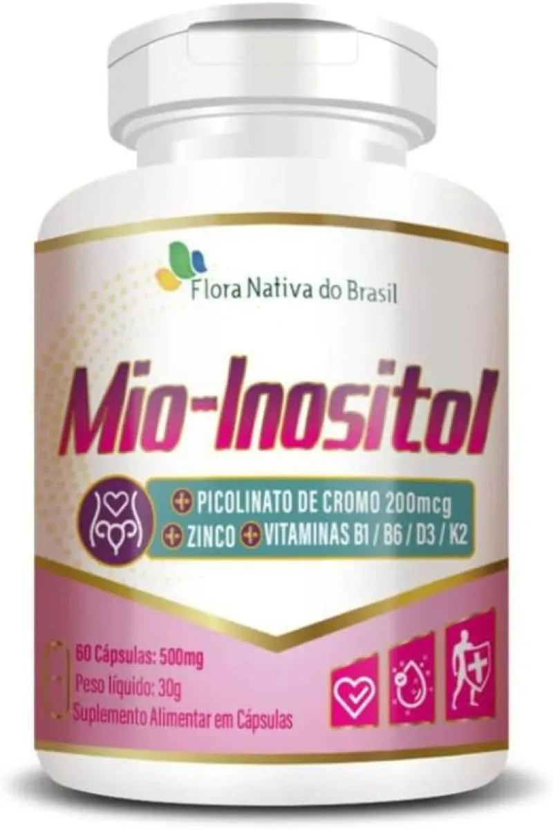 MIO-INOSITOL 500MG 60 CAPS (MIO-INOSITOL + ASSOCIACOES) FNB