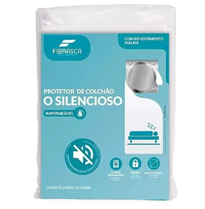 PROTETOR DE COLCHãO CASAL IMPERMEáVEL FIBRASCA SILENCIOSO