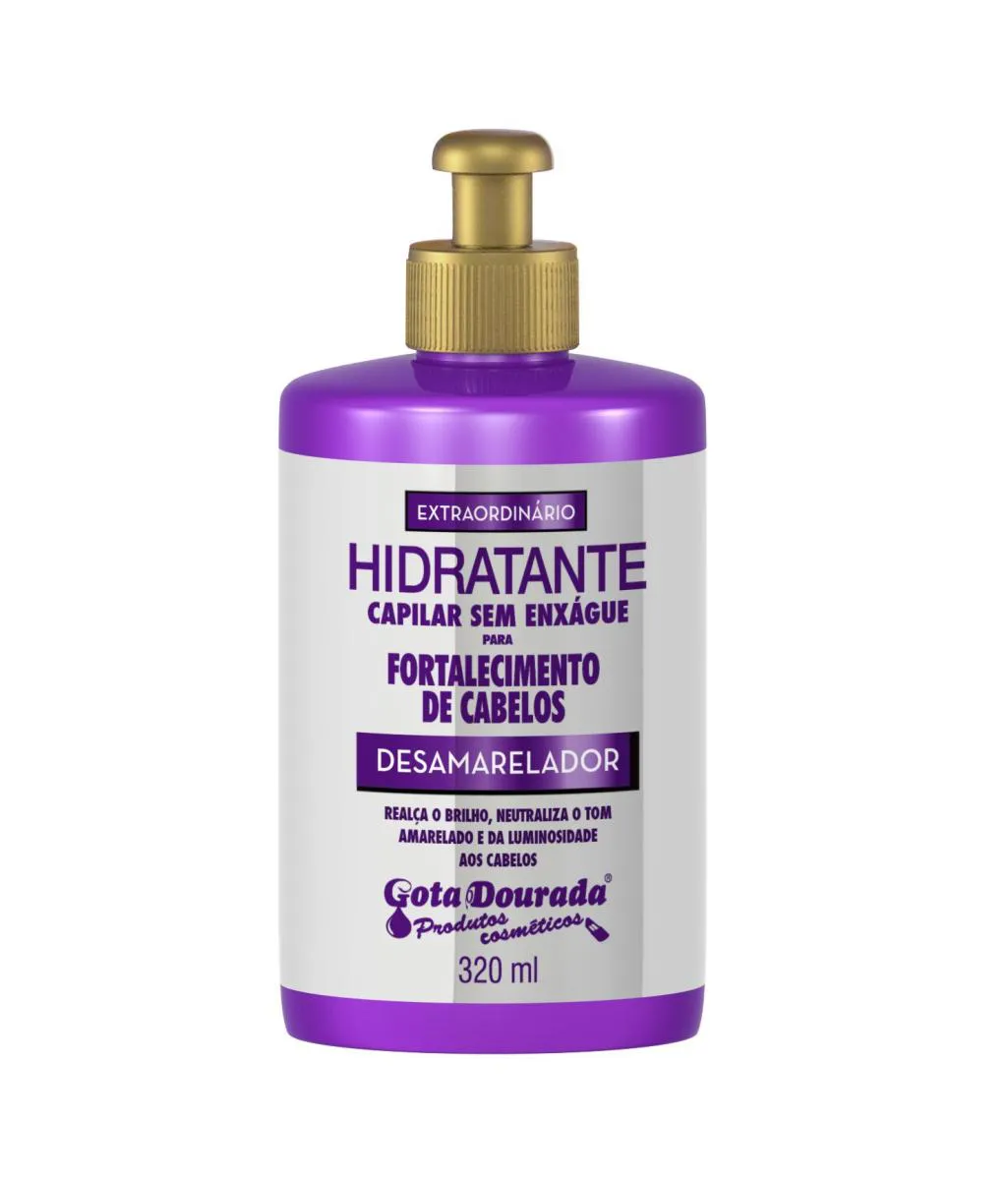 GOTA DOURADA CREME DE PENTEAR FORTAL DESAMARELADOR