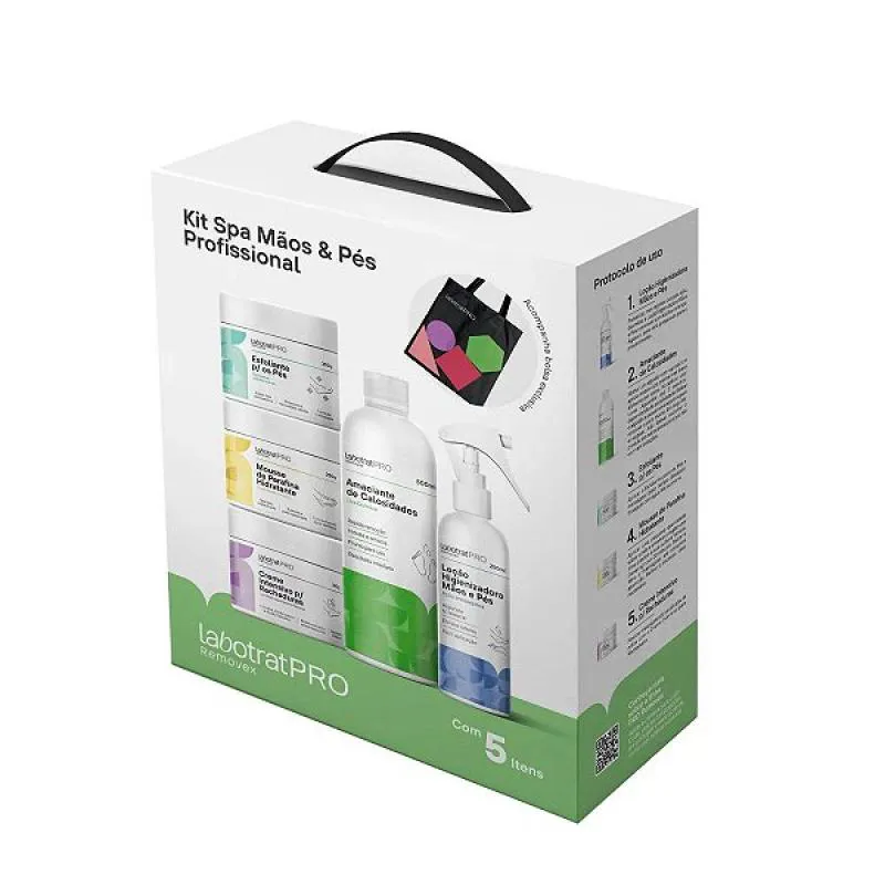 KIT SPA MãOS E PéS COM 5 ITENS LABOTRAT
