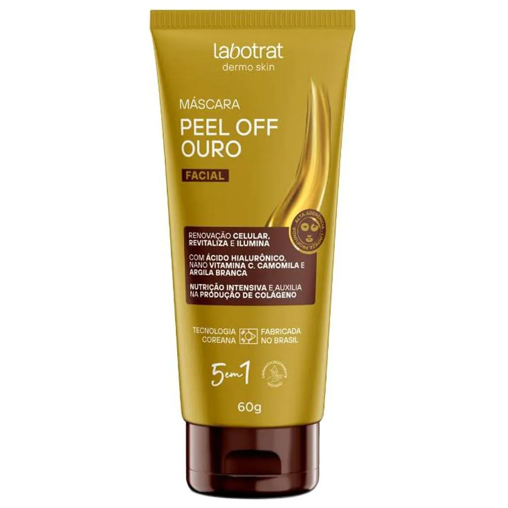 MáSCARA PEEL OFF OURO 60G LABOTRAT