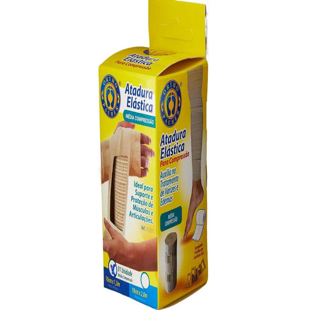 ATADURA ELáSTICA DE ALTA COMPRESSãO 15CM X 1,30M - ORTHO PAUHER