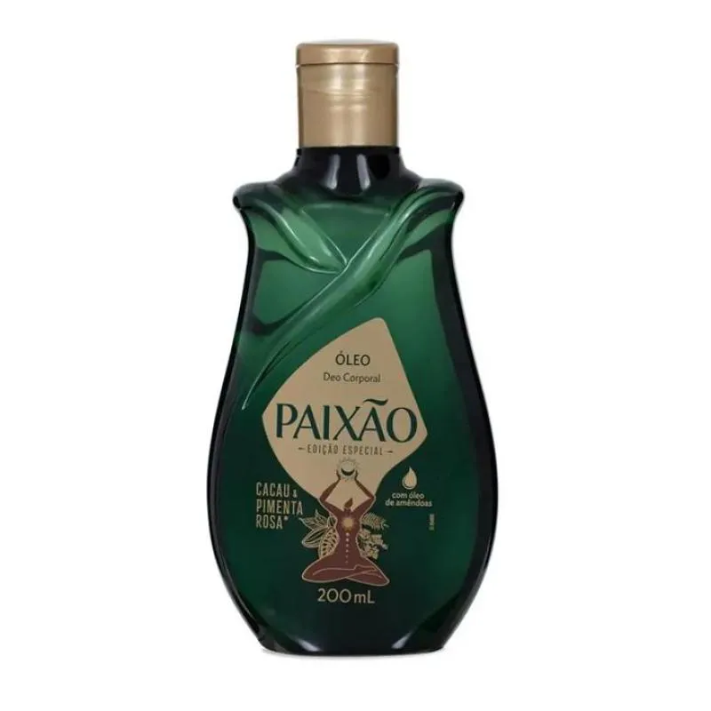 ÓLEO CORPORAL PAIXãO CACAU E PIMENTA ROSA 200ML