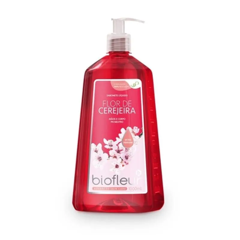 SABONETE LíQUIDO BIOFLEUR FLOR DE CEREJEIRA 1L