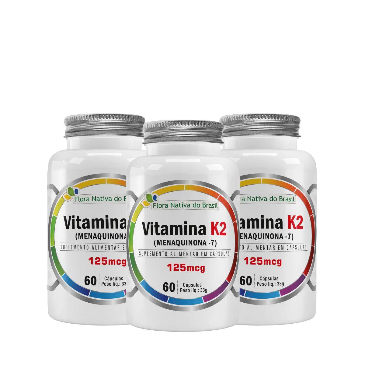 3X VITAMINA K2 60 CAPSULAS FLORA NATIVA