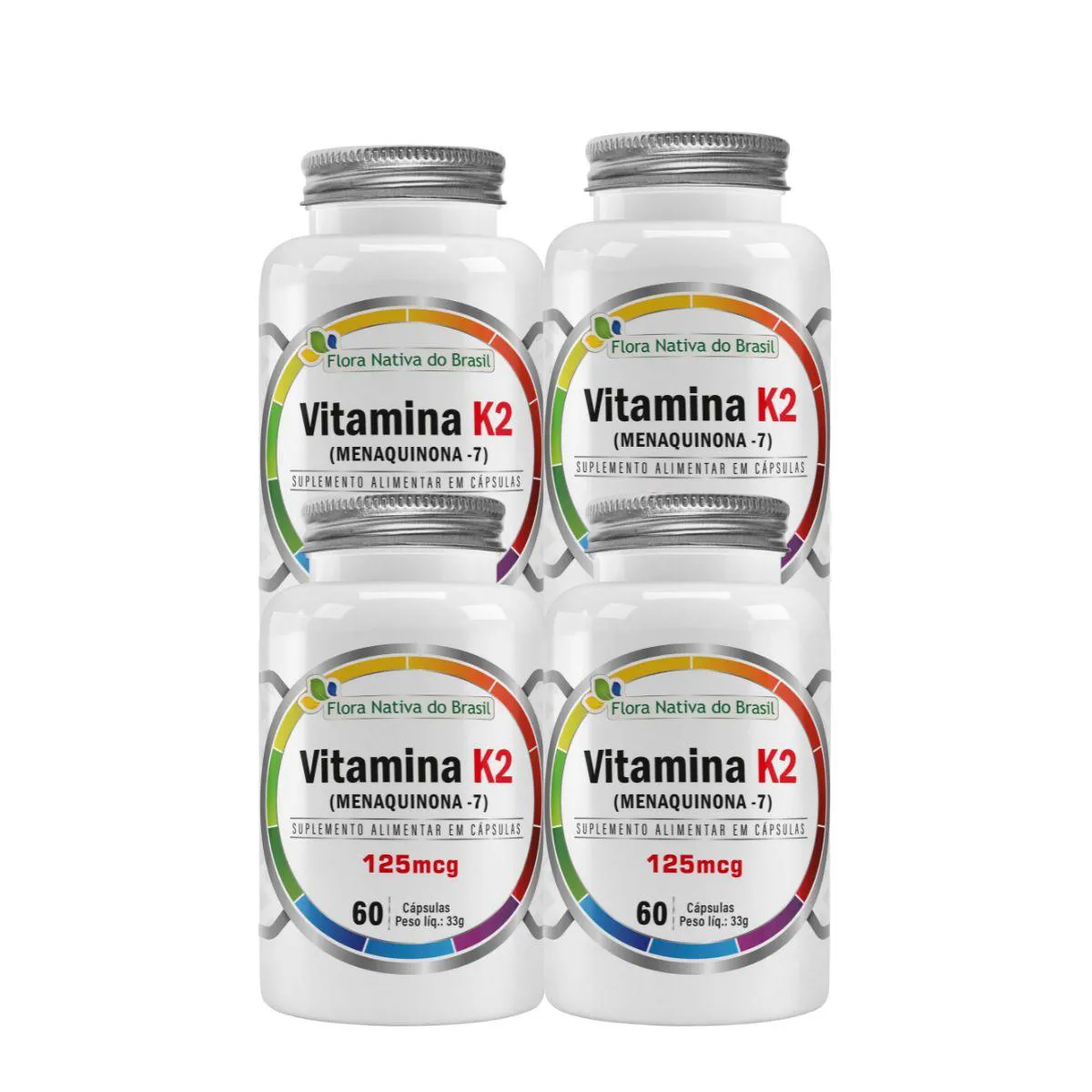 4X VITAMINA K2 60 CAPSULAS FLORA NATIVA