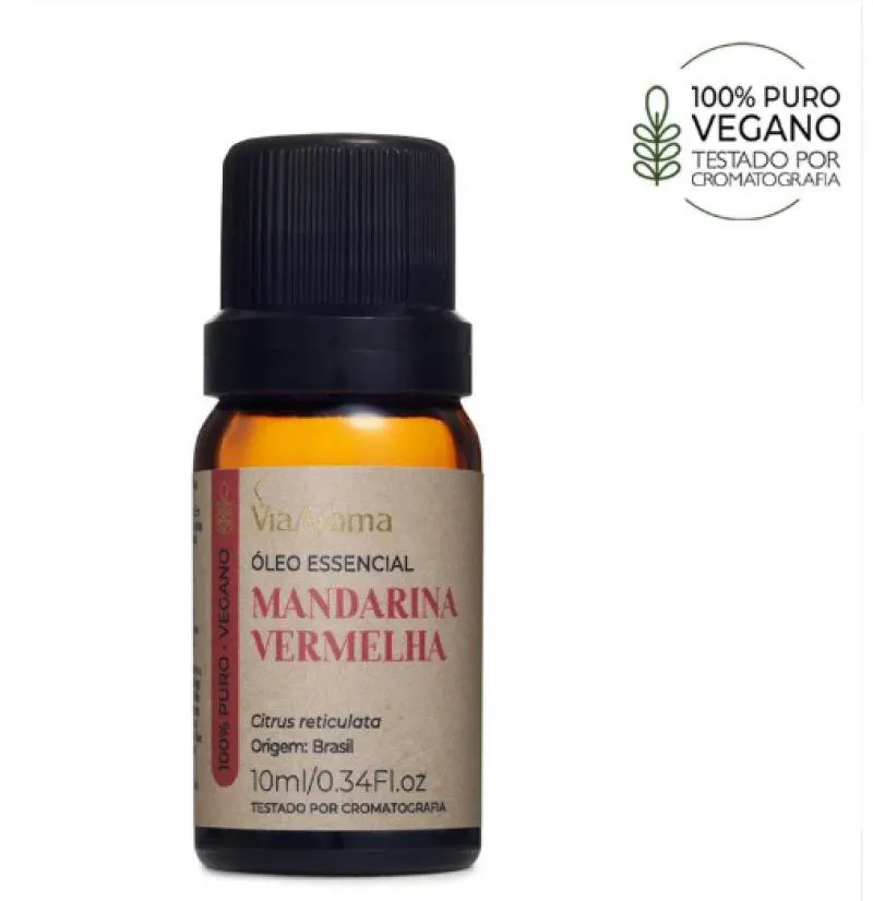 ÓLEO ESSENCIAL MANDARINA VERMELHA 10ML VIA AROMA