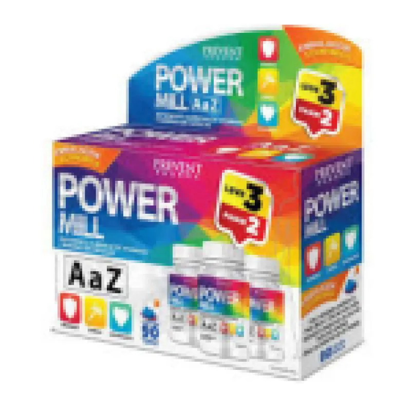 POWER MILL A A Z LEVE 3 PAGUE 2 C/30 CáPSULAS CADA - PREVENT PHARMA