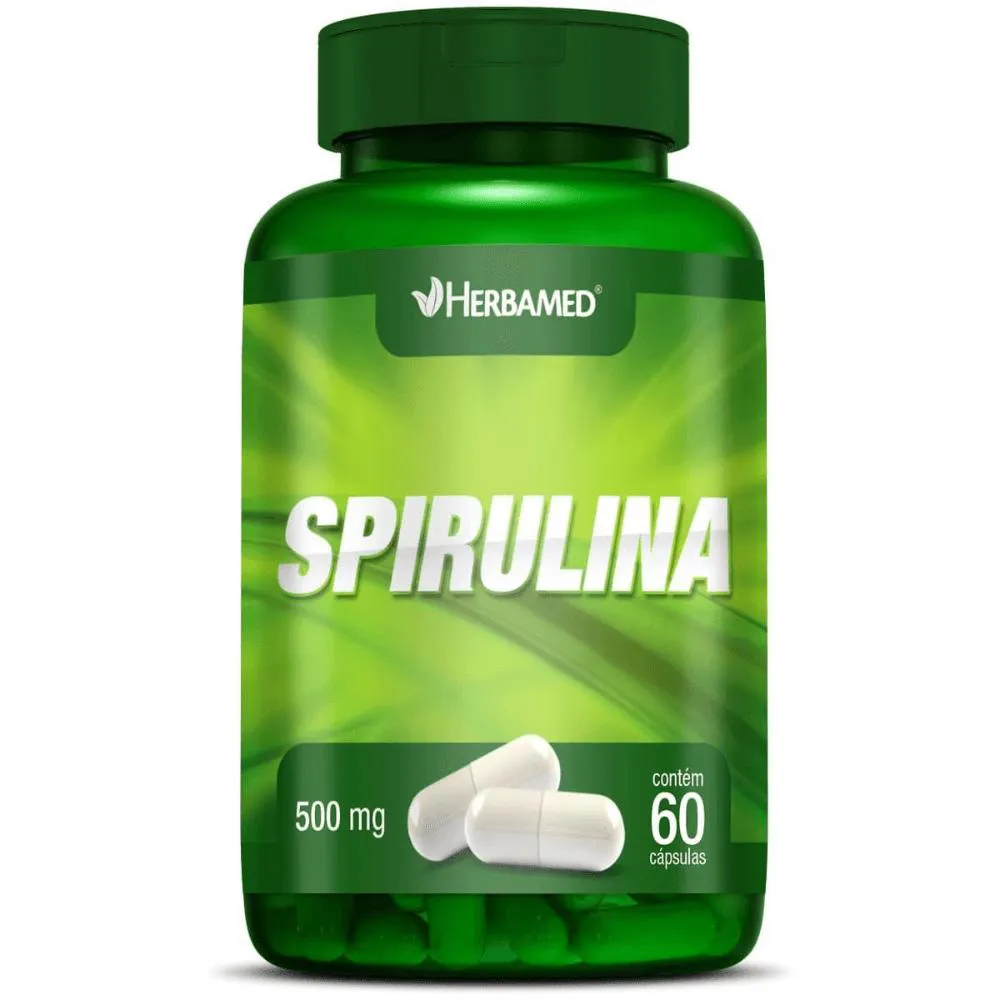 SPIRULINA 500MG C/60 CáPSULAS - HERBAMED
