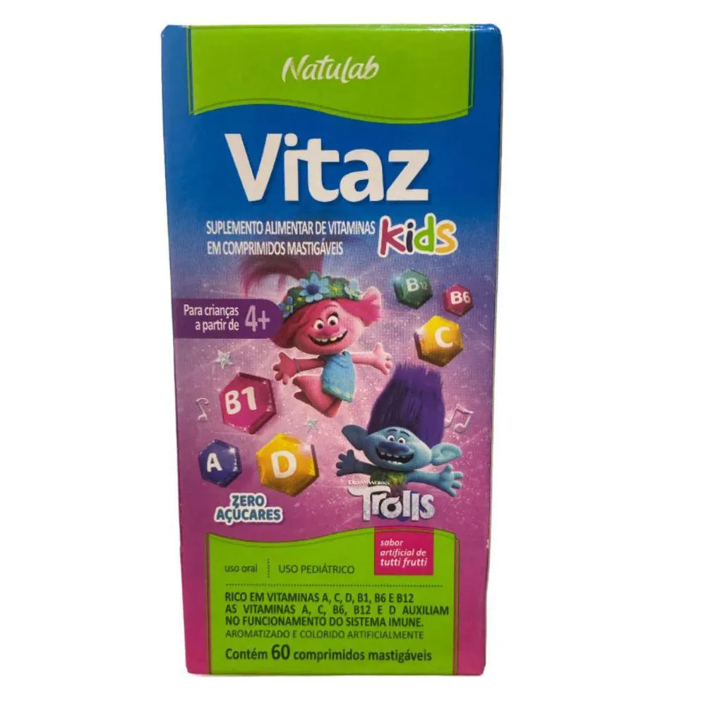 VITAZ KIDS C/60 COMPRIMIDOS - NATULAB