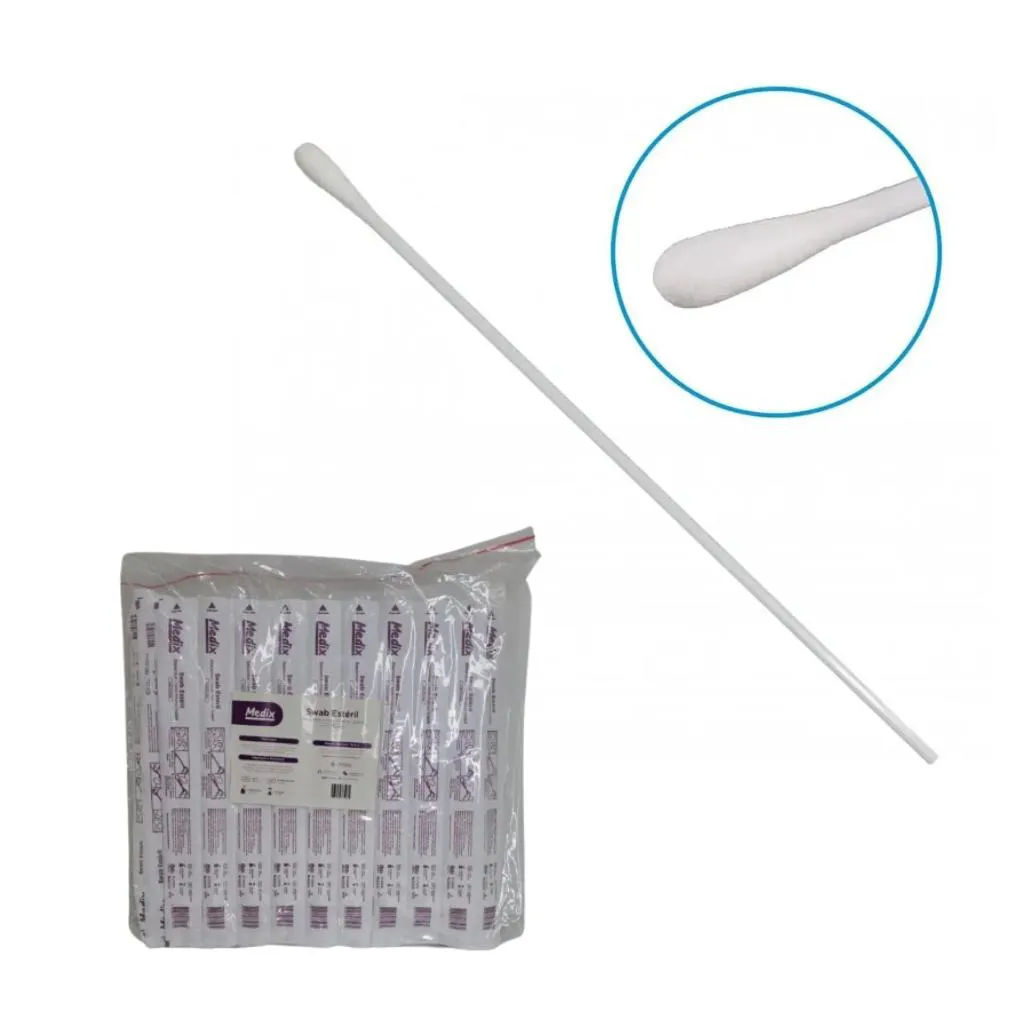 SWAB PARA COLETA DE AMOSTRAS HASTE PLASTICA ESTéRIL KIT C/200 MEDIX