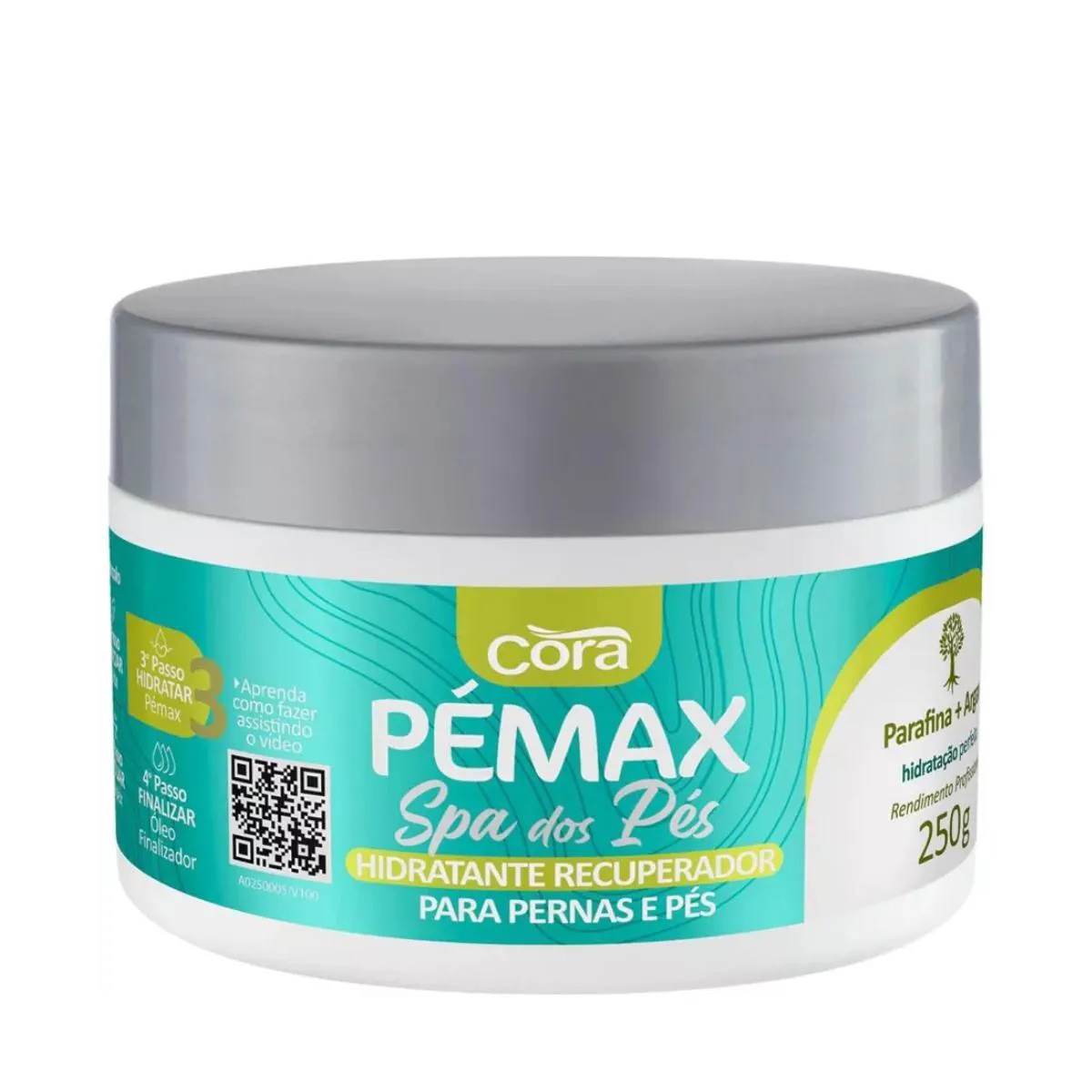 PéMAX HIDRATANTE RECUPERADOR SPA DOS PéS PARAFINA + ARGAN CORA PARA PERNAS E PéS 250G